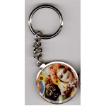 Radha Krishna Deity Picture Keychain